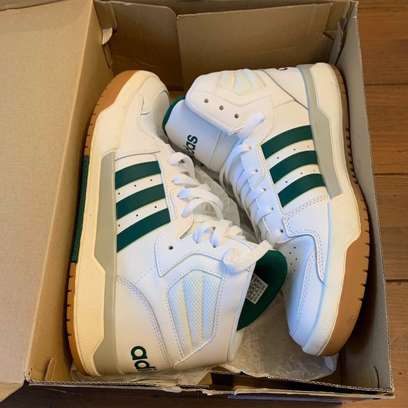 Adidas Entrap Mid White Collegiate Green - Picture 3 of 5